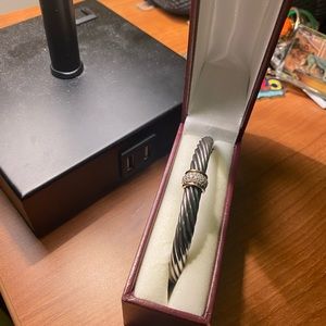 David Yurman Cable Classics Bracelet with Diamonds & 18K Gold